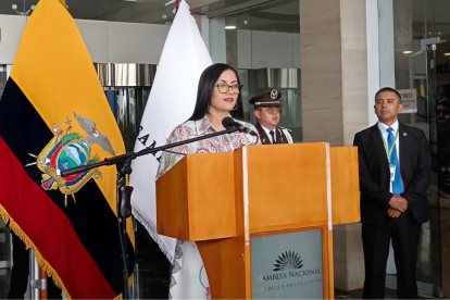 Viviana Veloz, presidenta de la Asamblea.