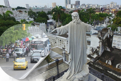 Durante el feriado, las zonas cercanas al cementerio se suelen colapsar