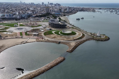 Foto panorámica del Mega Parque de Manta.