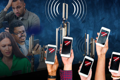 Ilustración para graficar este artículo sobre fallos en el servicio telefónico.