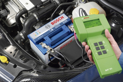 Tecnología. Una batería de la marca Bosch.