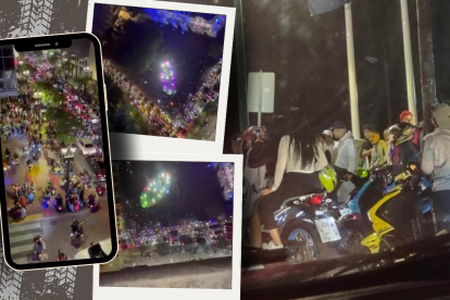 Decenas de motociclistas recorrieron varias zonas de Guayaquil. Algunos circularon en contravía y en aceras, propiciando desorden público.