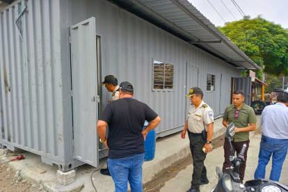 Preparación. El contenedor ya está instalado y se espera sea acondicionado.