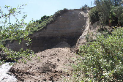 Imagen del deslizamiento que ocurrió en mayo pasado en la zona de La Pampa.