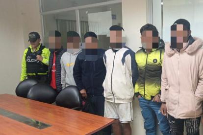 Los detenidos fueron trasladados hasta la UPC de Lasso.