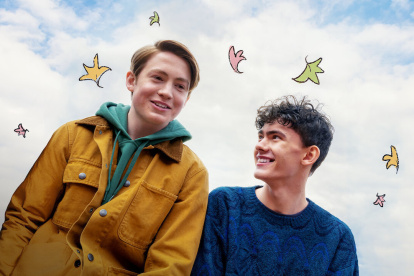 Kit Connor y Joe Locke  en la serie de drama adolescente Heartstopper.
