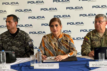 Rueda de prensa del Bloque de Seguridad.