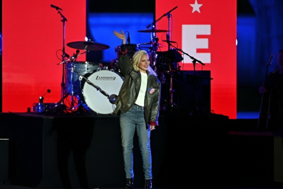 Lady Gaga fue parte del cierre de campaña de Kamala Harris.