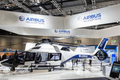 Transporte. Uno de los helicópteros de la marca Airbus.