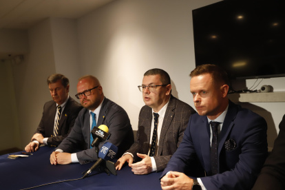 En rueda de prensa El Embajador de Ucrania en Ecuador Yuriy Polyukhovych, junto con la Comisión de Diputados de Ucrania detallaron los lazos de cooperación con Ecuador