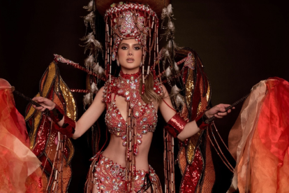 La concursante representó una leyenda ecuatoriana a través de su vestimenta.