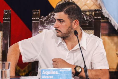 El alcalde de Guayaquil, Aquiles Álvarez.