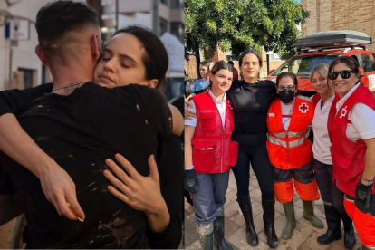 La Rosalía fue vista ayudando a los afectados por la DANA usando botas y repartiendo comida.