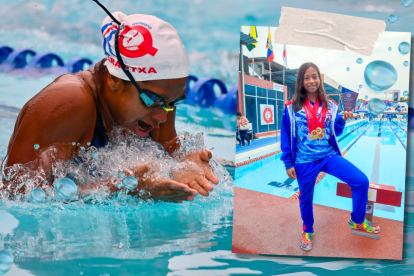 Arantxa Peñafiel, nadadora ecuatoriana.