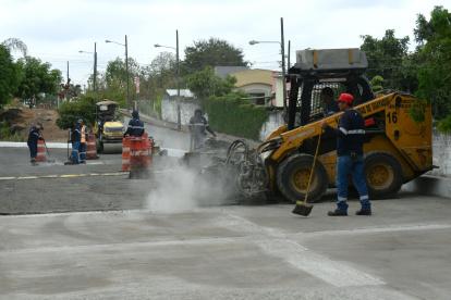 Las autoridades realizaron labores de bacheo