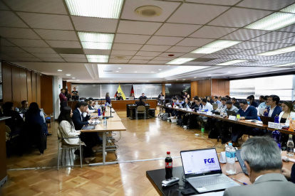 En la Corte Nacional y con la presencia del fiscal general del Estado (s), Wilson Toainga–, se instala el decimoséptimo día de audiencia de juicio contra 21 procesados por delincuencia organizada