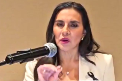 La vicepresidenta de la República, Verónica Abad.