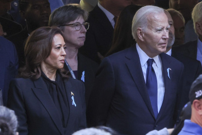 Fotografía de archivo del presidente de Estados Unidos, Joe Biden, y la vicepresidenta, Kamala Harris.