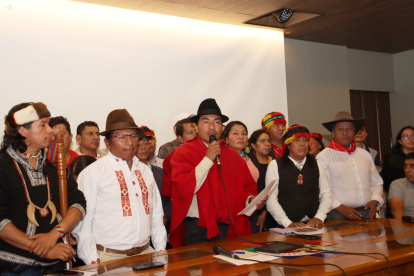 Leonidas Iza anunció que la Conaie se sumará a las movilizaciones del FUT, en contra de las políticas de Daniel Noboa.