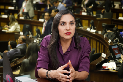 Verónica Abad comparece en la Asamblea Nacional.
