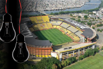 El estadio Monumental se ubica en la avenida Barcelona y conecta al suburbio y oeste de la ciudad de Guayaquil.