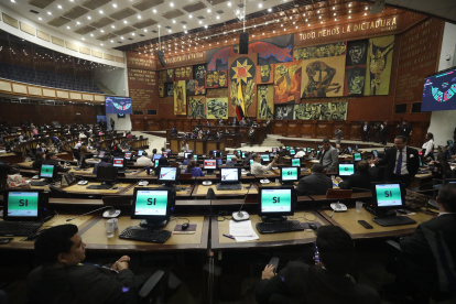 Votación. Durante la noche del 13 de noviembre, el Pleno de la Asamblea decidió solicitar una interpretación a la Corte Constitucional sobre la sanción contra la vicepresidenta de Ecuador.