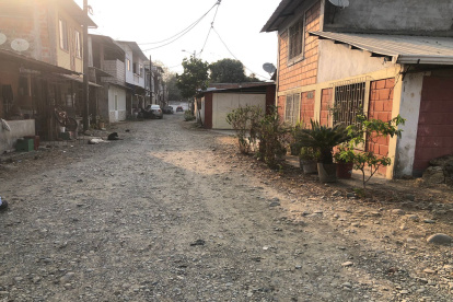 Uno de los pedidos recurrentes de la comunidad es el asfaltado de la esta zona.