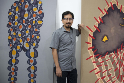 La muestra de Daniel Alvarado se inauguró en la capital.