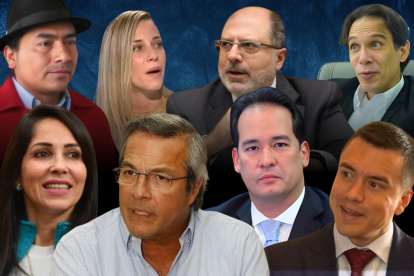 Estos son ocho de los diesicéis candidatos a la Presidencia del Ecuador.