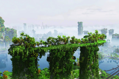 Ciudad de Singapur (Singapur) representada en la simulación efectuada por el software Green Maker. Imagen The Why Factory.