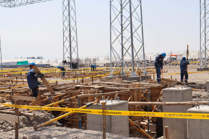 Los trabajos tienen un avance del 62% en la construcción del nuevo sistema de transmisión.