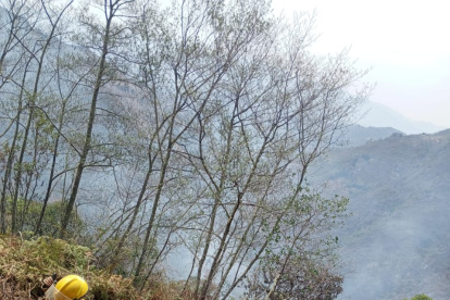 Loja. Lleva días lidiando con los incendios, las pérdidas son grandes.