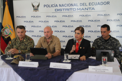 Caso. Rueda de prensa sobre los resultados de los operativos del Bloque de Seguridad.