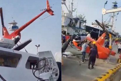 Un helicóptero se estrelló tras prueba de vuelo.