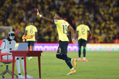 Gonzalo Plata viene de hacer dos goles ante Bolivia.
