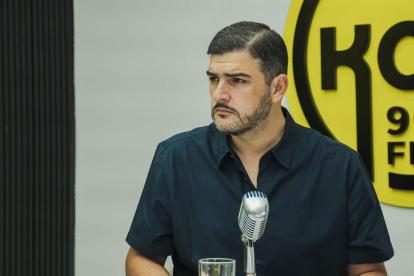 Figura. El alcalde de Guayaquil durante su tradicional enlace.