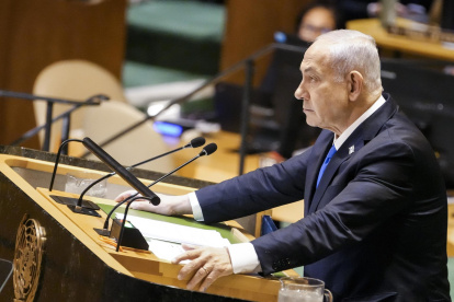 El primer ministro israelí, Benjamín Netanyahu, en una de sus recientes apariciones públicas,