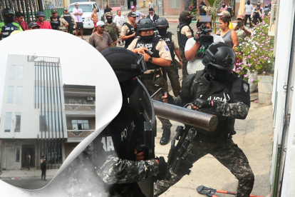 La Policía ingresó a la vivienda de cuatro pisos, tras investigaciones