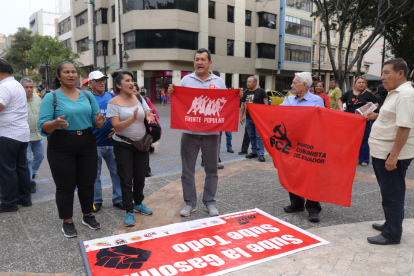 La marcha en Guayaquil se concentra en el centro de la ciudad.