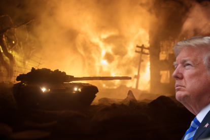 Un video en el que Donald Trump afirma que el mundo nunca ha estado tan cerca de una Tercera Guerra Mundial es de 2023.