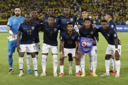 Seleccionado de Ecuador que enfrentó y ganó a Colombia en Barranquilla