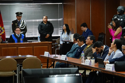 En la Corte Nacional de Justicia, la jueza Mercedes Caicedo leyó la sentencia contra los 21 procesados por el caso Metástasis.