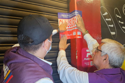 Las clausuras ocurrieron en la calle Portete.