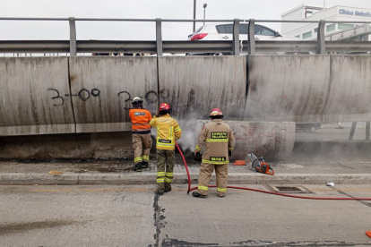 Suceso. La alerta fue atendida por personal del Cuerpo de Bomberos de Guayaquil.
