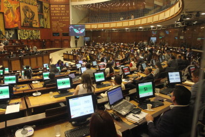 Sesión. Uno de los debates en la Asamblea Nacional de Ecuador.