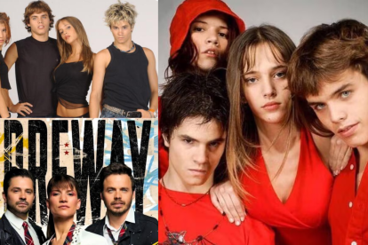Varias facetas de la banda Erreway.
