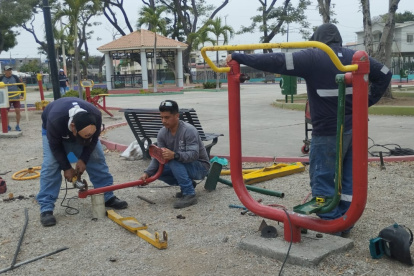Las máquinas fueron reparadas por trabajadores del Cabildo