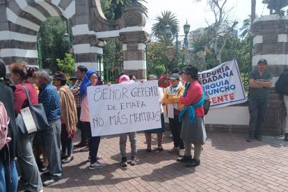 Han realizado plantones para exigir que se revise el sistema de agua.