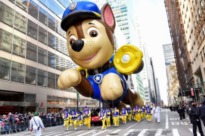 Un año más del desfile por acción de gracias en New York