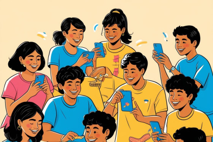 ILUSTRACIÓN. Cada día, los jóvenes están más involucrados con las redes sociales.